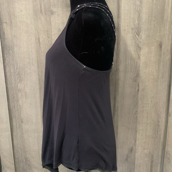 Candie's Fashions Spaghetti Straps Decorative Back Black Tank Top Women's XS - Picture 6 of 8